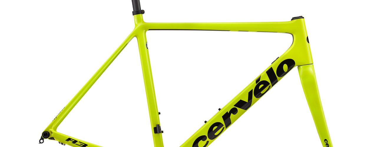 CERVELO-18-R3-DISC-車架組-48CM-螢光黃-黑LOGO