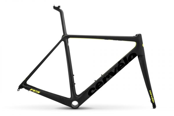 CERVELO 18 R5 DISC車架組 48CM 黑螢光黃黑LOGO