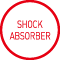  Shock Absorbe:在弓以及底版間狀設減震膠塊，提供騎是最舒適的騎乘體驗。