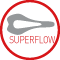  Superflow 減壓洞設計:可最大幅度的降低騎乘壓力進而給你最舒適的騎乘體驗。