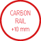 Carbon Rail +10mm 全碳弓(加長弓體):以碳纖維編織弓體，弓長加長10mm，擁有更多調整空間，ø7x9 mm。